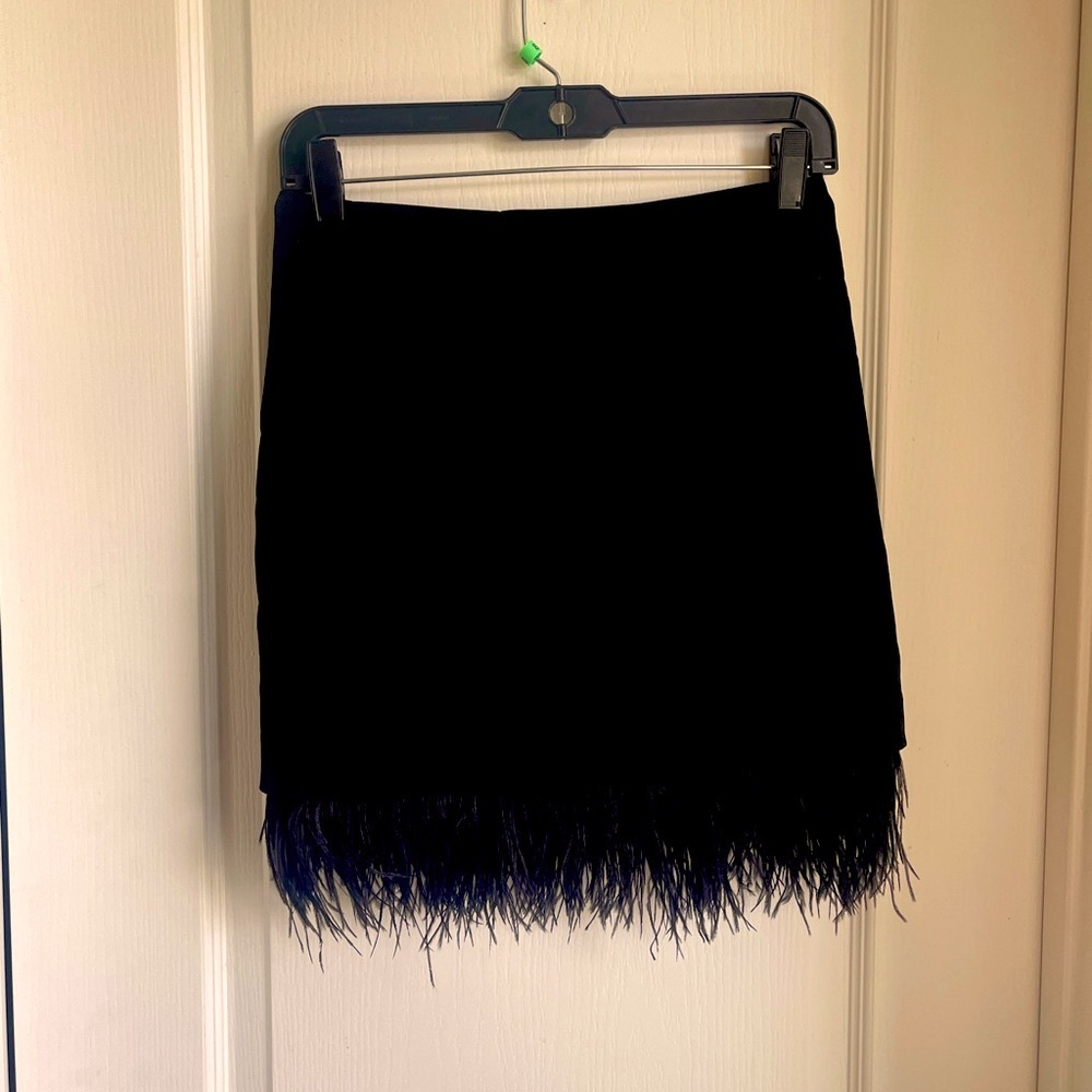 Black feather skirt!